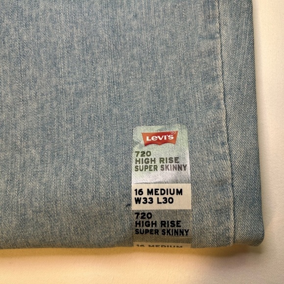 Levi’s 720 High-Rise Super Skinny - 16M - W33 L30 - Picture 2 of 11